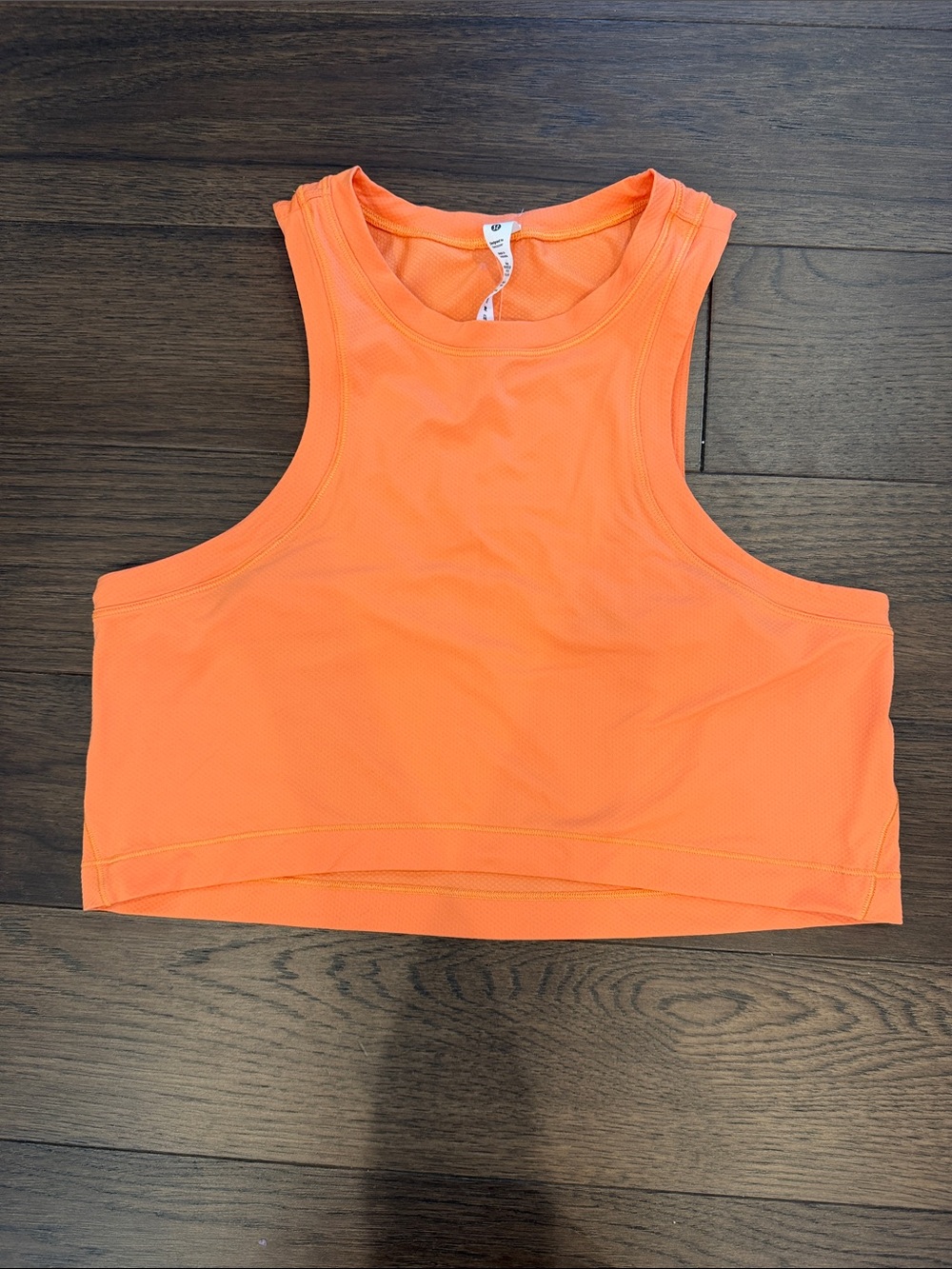 lululemon athletica Open-Back Cropped Training Tank Top Orange Size 4 - C53-052